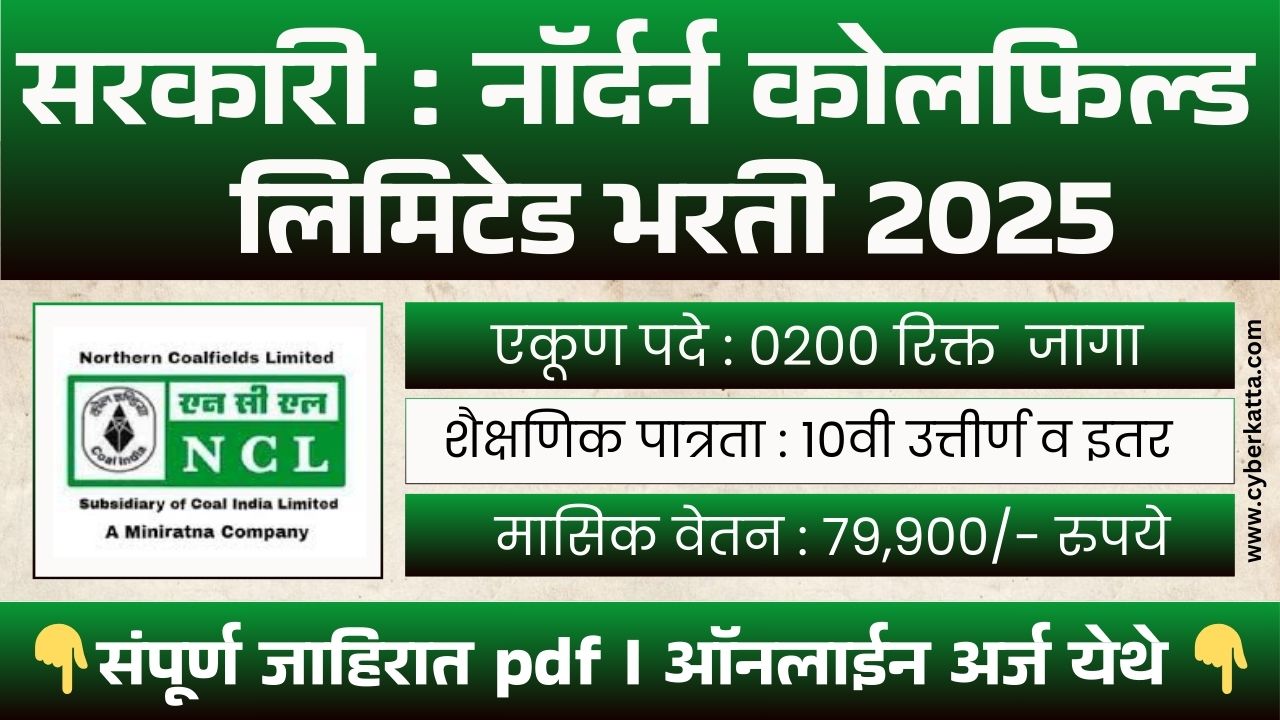 NCL BHARTI 2025
